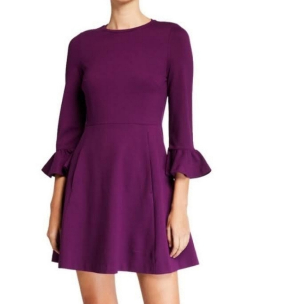 NWT! Kate Spade Bell Sleeve Ponte Skater Mini Dress Sz M